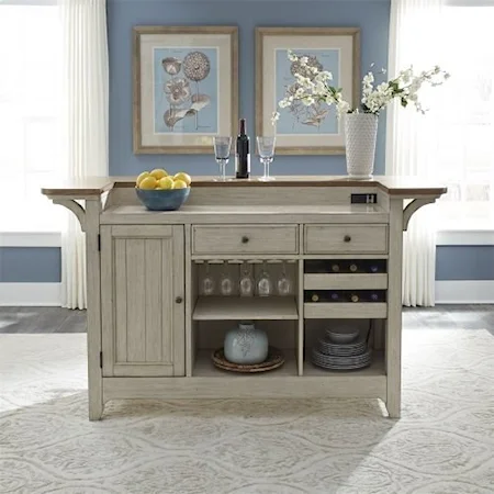 Cottage Style Bar with Marble Top